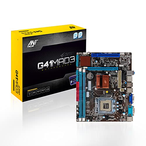 Image of Ant Value G41MAD3 mATX Gaming Motherboard LGA775 Support Intel Core 2 Duo /Core 2 Quad DDR3, USB 2.0 Ports, HD 6 Channel Audio