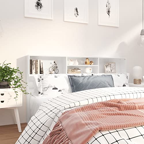 Testiera letto moderna con contenitore, per letto singolo e matrimoniale, elegante design multistrato elegante per camera da letto, scomparti salvaspazio, stile contemporaneo
