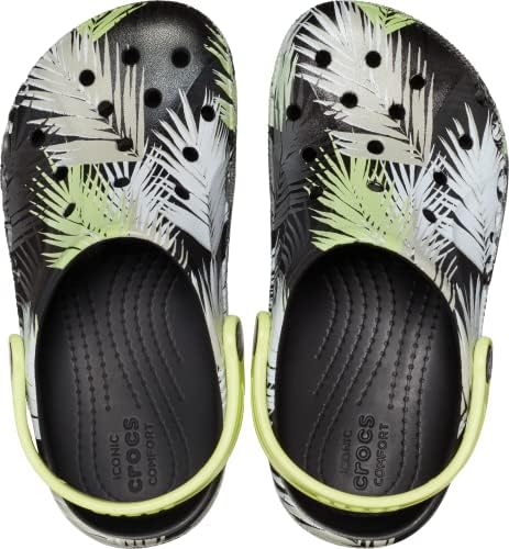 Crocs Unisex-Child Baya Graphic Clog, Tropical/Black, 7 US Toddler | Image 3