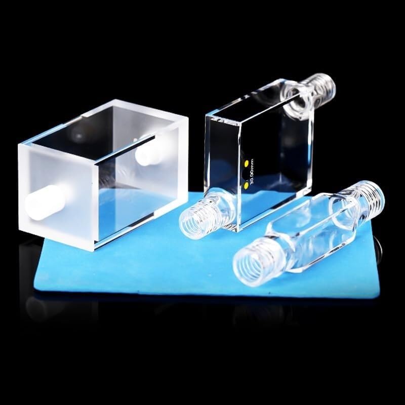 Hochwertige Quarz-Fluoreszenzfluss-Kolorimetrieschale – 3,5 ml, mehrere Pfadlängen, hervorragende Lichtdurchlässigkeit, 1 Stück | (05)15mm