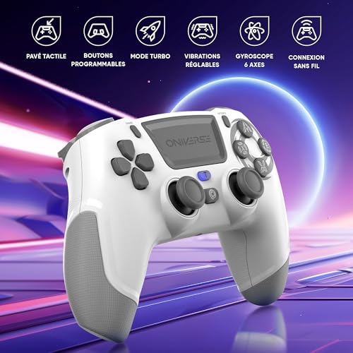Manette sans fil Oniverse Revolt pour PS4 PC et Mobile Bluetooth Lune - vue 8
