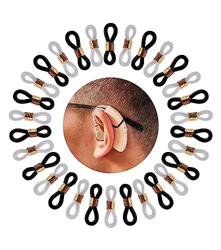 Accesorios de lazo para audífonos, accesorio de bucle para audífonos, soporte para audífonos antipérdida, proveedor de cuidado de audífonos (30 unidades)
