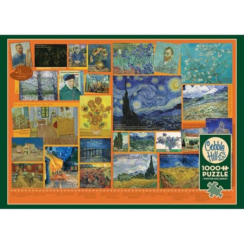 Cobble Hill Puzzle de 1000 pièces Van Gogh avec échantillon de poster inclus