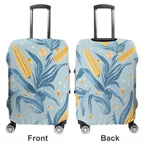Yellow Corn Cobs Luggage Cover Suitcase Cover Protector Anti-scratch Travel Suitcase Wrap for Unisex S3