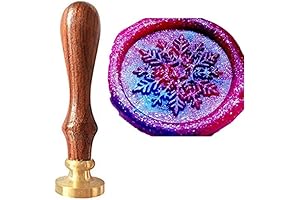 Vintage Snowflake Wax Seal Stamp Sealing Gift Kit