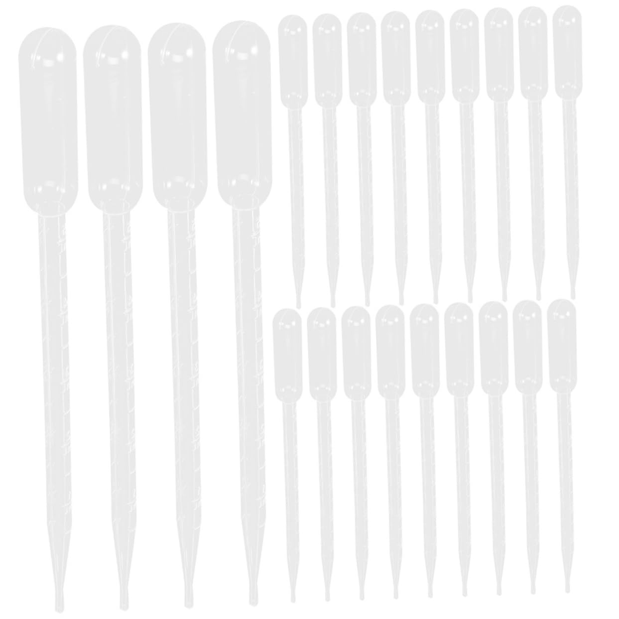 WRITWAA 100pcs Dropper Pipettes Graduated Pipettes for Essential Oil for Aromatherapy