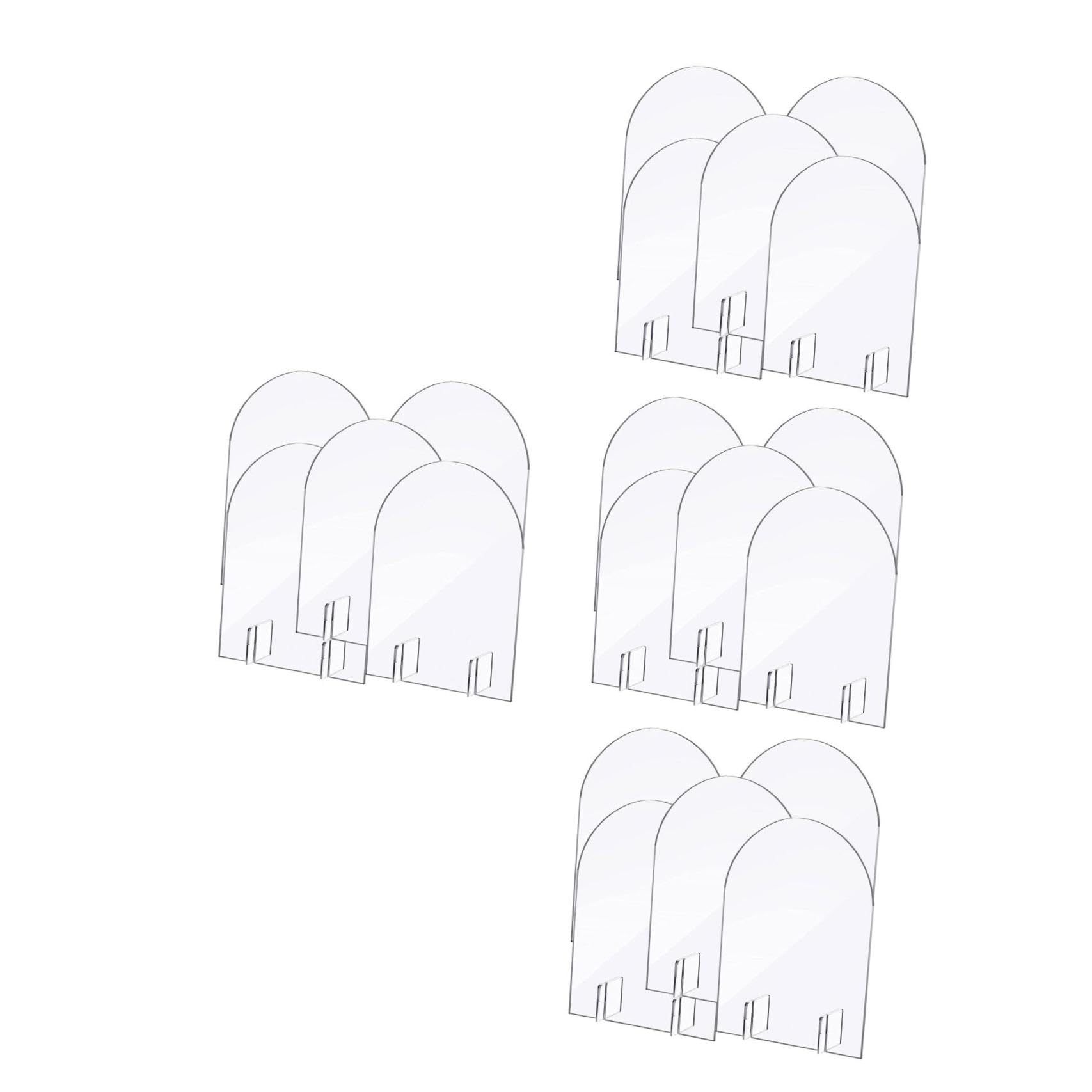 VICASKY 20 Pezzi Segnaposto Matrimonio in Acrilico Trasparente Vuoto Cartoncini Nome Personalizzabili per Nozze Base Stabile e Design per Feste e