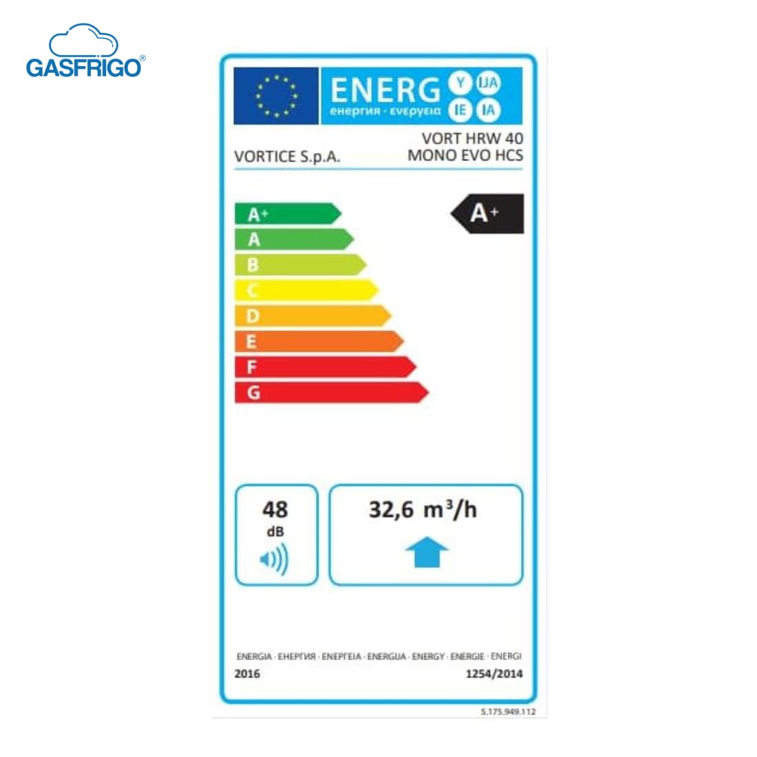 12437 HRW40 MONO EVO HCS recuperatore di calore, Ø160, ventilazione meccanica controllata con controllo umidità vmc modalità automatiche