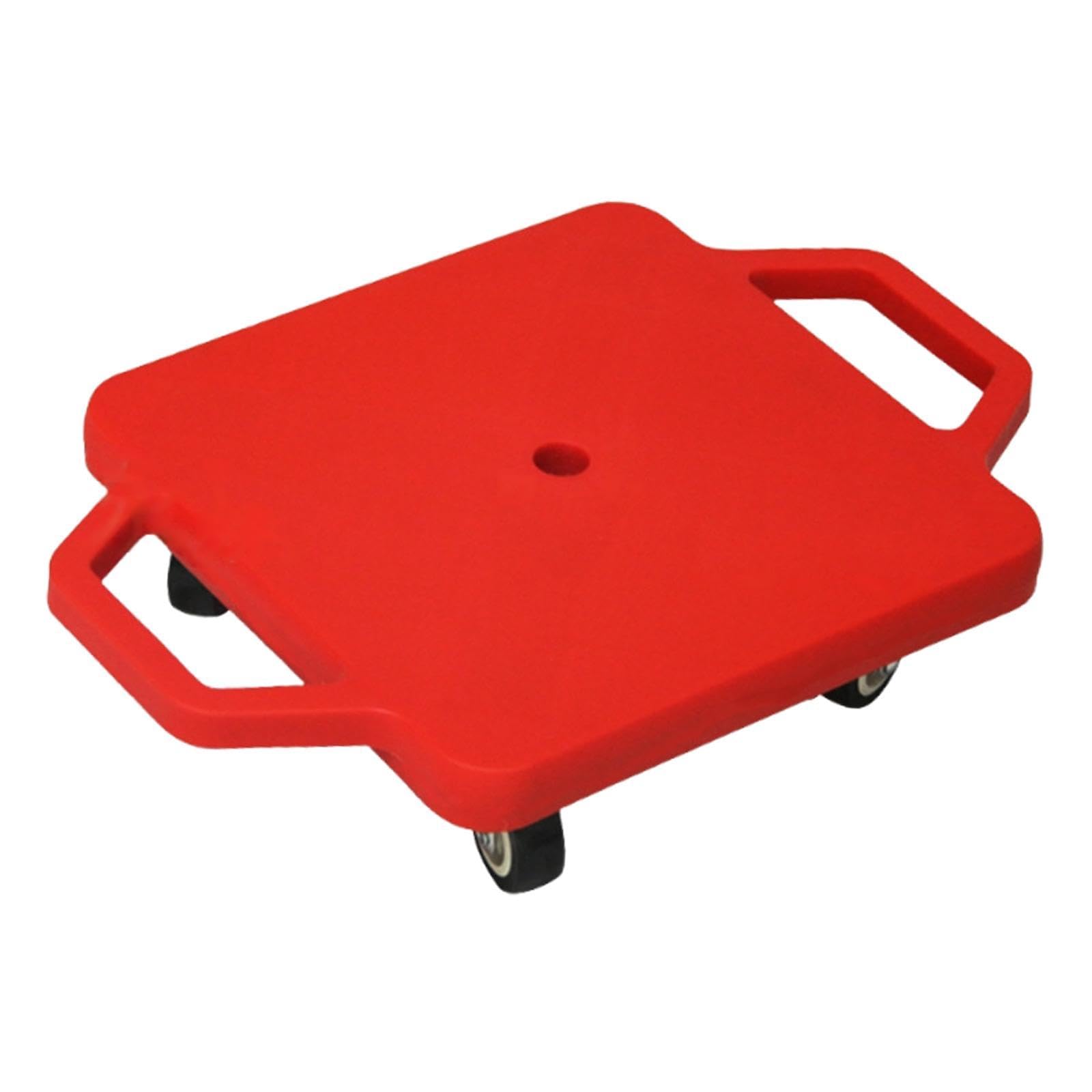 QSTDGVPW Scooter Board with Handles Sit Down Scooter Portable Sensory Training with Rollers for Kids for Park Gym Playground Children, Red