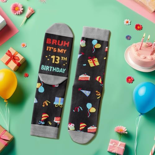 Happypop 13Th Birthday Gifts For Boys - Socks For Teenager Age 13, Presents For 13 Year Old Tween Boys thumb #4