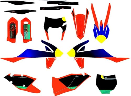 MXP Kit de calcomanías personalizadas para motocicleta con gráficos Motorcross para KTM 125 200 250 300 350 400 500 SX SXF XC XCF 2016 2017 2018 y