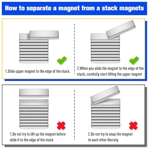 Image of FINDMAG Neodymium Bar Magnets, 20 Pack, 1.57x0.39x0.20in, Rare Earth