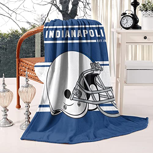 Striped hgdn Football Team Throw Blanket 60x50 Inches Lightweight Warm Football Fans Fleece Blanket Gifts for Men Women