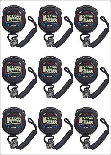 image for FomaTrade Stopwatch, Pack of 10pcs/lot Digital Handheld Multi-Function