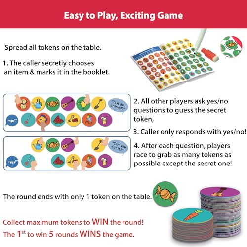 Image of Chalk and Chuckles Not that One Board Games for Kids, Fun Guessing Game, Age 4-99, Educational Toys for Kids 5+ Years, Gifts for Boys & Girls 6, 7, 8, 9 and Up, Travel Friendly Family Card Games