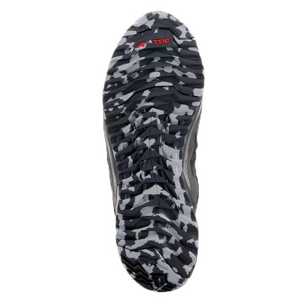 Alpinestars CR-8 Gore-Tex waterproof motorcycle shoes, Black Grey Red, 10.5 AU