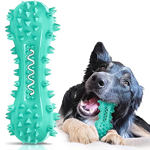 Zahnbürste Hundekauspielzeug, Knochen für Hundezähne putzen, Zähneputzen, Zahnungs-Kauspielzeug, Zahn-Mundpflege für mittlere und große Hunde (Blau) Cover