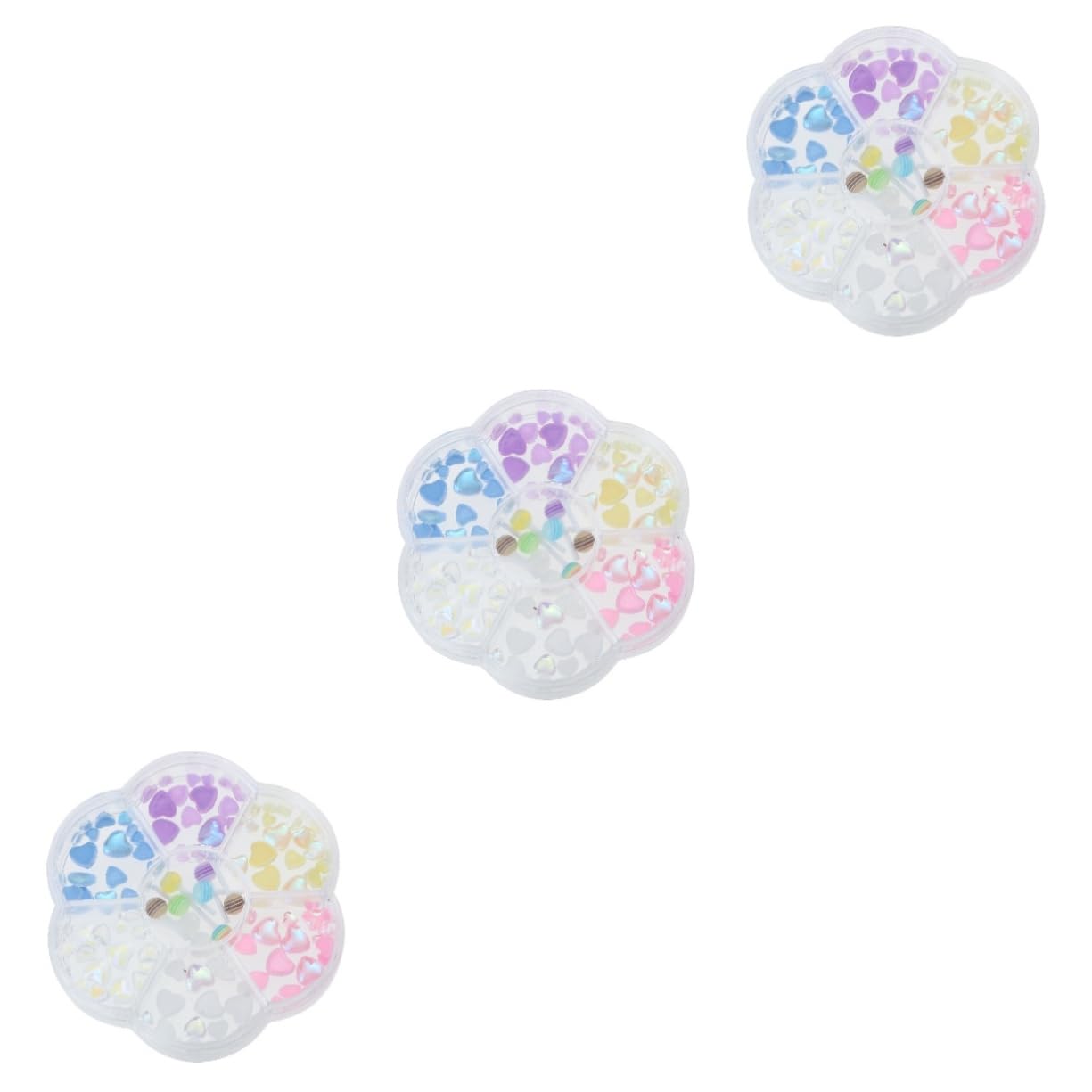 FRCOLOR Nail Art Charms Avec Forme De Cœur Accessoires De Décoration Pour Manucure Coffret De à