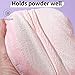 Teenitor 2Pcs 5Inch Pink Body Powder Puff, Powder Puff for Body Powder, Soft Velour Puff Pink