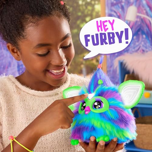 Juguetes interactivos Furby Galaxy peluche vocal que brilla en la oscuridad 3