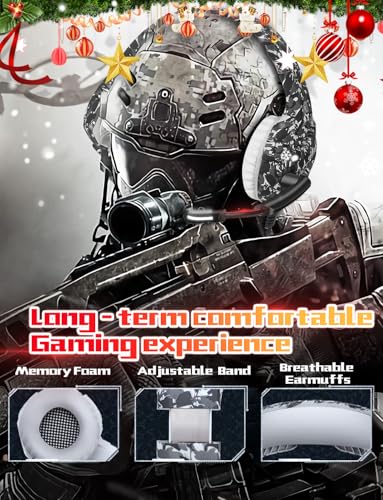 FEIYING Gaming Headset with Microphone, Gaming Headphones Stereo 7.1 Surround Sound PS4 Headset 50mm Drivers, 3.5mm Audio Jack Over Ear Headphones Wired for PC Switch PlayStation Xbox PS5 Laptop