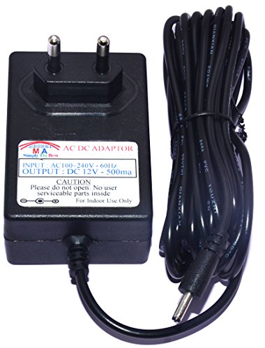 Image of MA DC 12v 500ma Power Adaptor for Dlink Router, Modem and Other DIY Boards (5 Mtr. Cable)