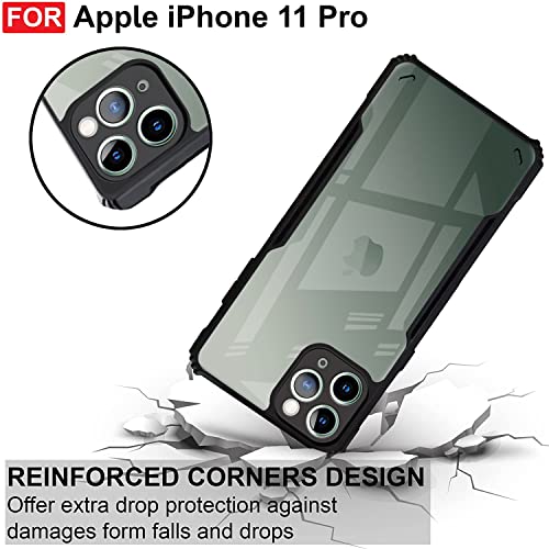 Image of Amazon Brand - Solimo Mobile Cover for Apple iPhone 11 Pro (Polycarbonate Matte Black)