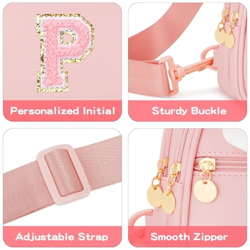 Image of Initial Sling Bag Crossbody Purse for Kids Girls Age 3-8