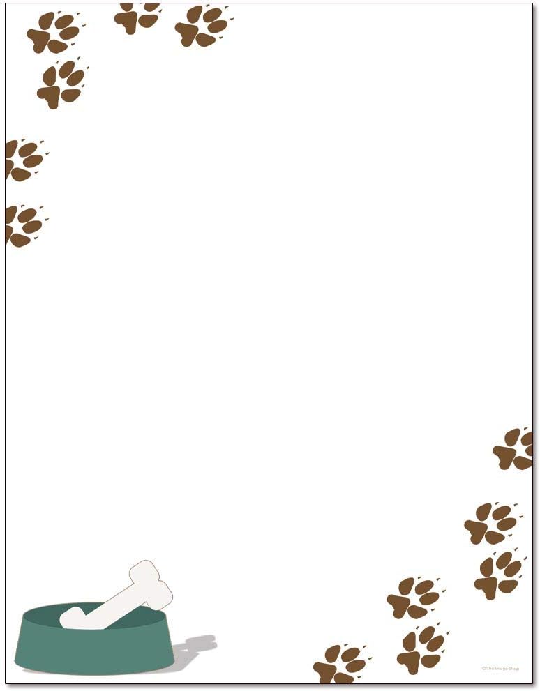 Dog Bone Letterhead Laser & Inkjet Printer Paper (100 Sheets)