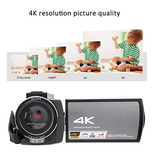 Jopwkuin Unterstützung für Loop Recording HD Digitalkamera 16X Intelligent Zoom Camera, für SLR-Kamera, Digitalkamera… – Bild 7