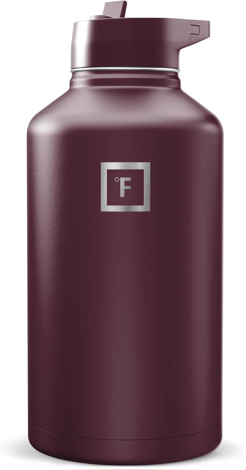 IRON °FLASK 64 oz Wide Mouth Water Bottle with Straw