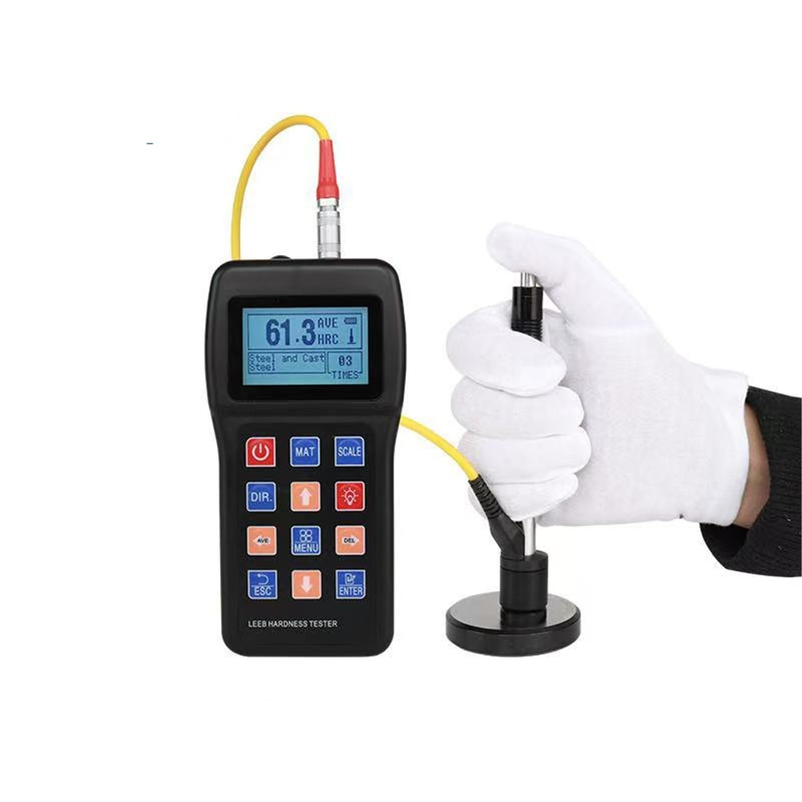 Edede One Color Hardness Tester, Portable Digital Leeb Hardness Tester High Precision Industrial Use Led Electronic