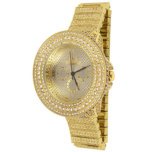 techno watch gold