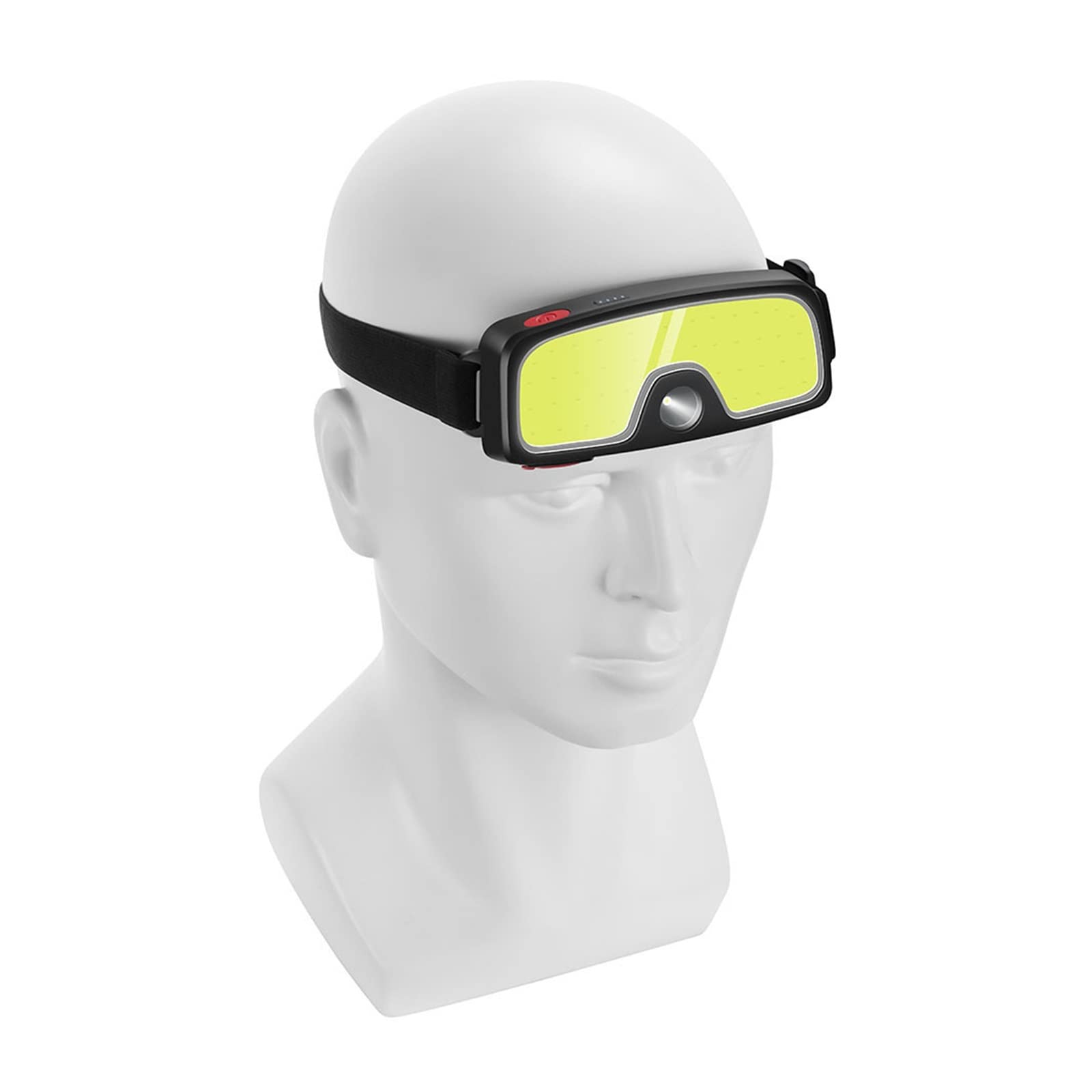 MyrRhe Linterna Frontal LED COB Recargable por USB: 3 Modos, Ideal para Senderismo y Acampada, Opciones de Colores Vibrantes
