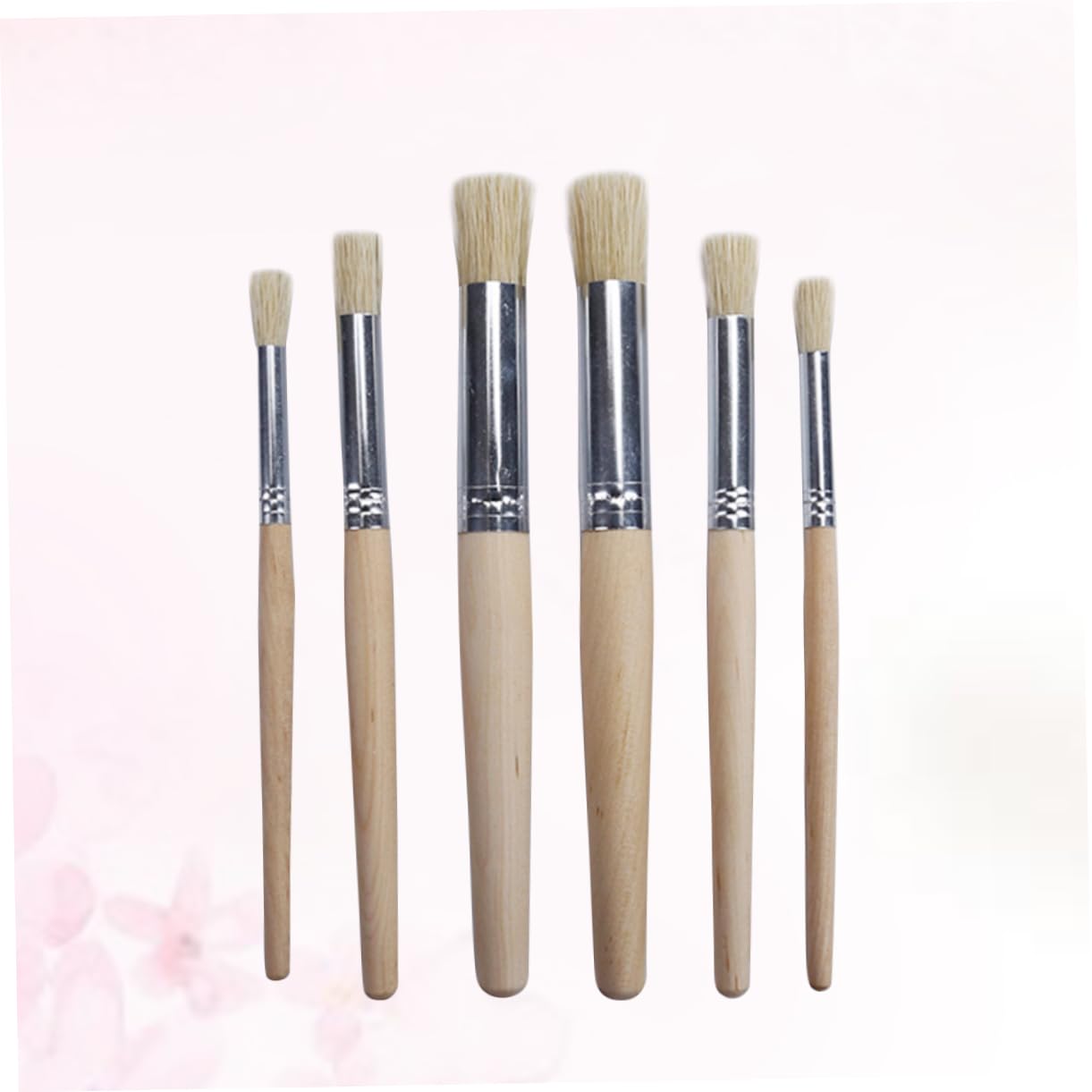 SEWACC 18stücke Teiliges Pinselset Mit Nylonhaaren Und Holzgriff Für Acryl Aquarell Und Ölgemälde Rundpinsel Für Präzises Malen Und Einfache Reinigung Für Künstler Und Bastler