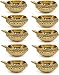CRAFTSMAN KUBER Diya. Pure Virgin Brass Diwali Puja/Pooja Diya Oil Lamp Dia. 2.5 Inch Deepawali Diya/CandleTea Light Holder/Christmas Decoration Indian Gift Items (10PC)