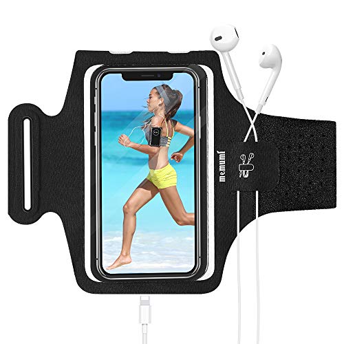 memumi Brazalete Deportivo Móvil, Brazalete para Movil Correa Ajustable con Bolsillo Tarjeta Brazalete Movil Funda para iPhone SE 2020 11 Pro MAX y Otros teléfonos Inteligentes de Menos de 6.5