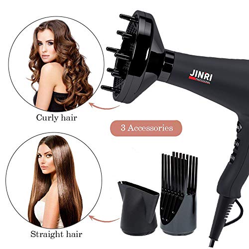 Professional Infrared Salon Hair Dryer with Ionic Technology for Curly Hair