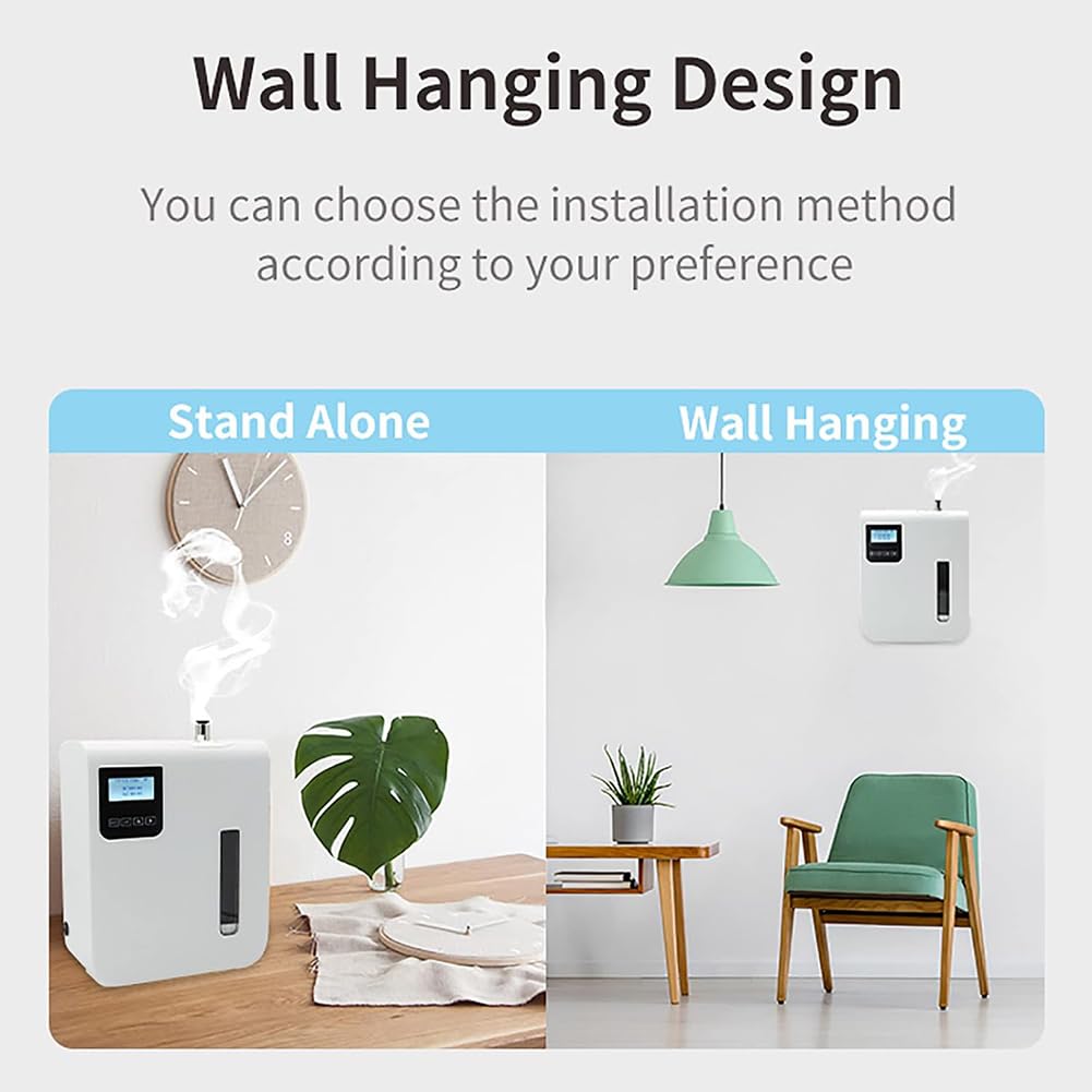 Dyfuzor zapachowy, dyfuzory z kolekcji hotelowej 300 ml, inteligentne dyfuzory o powierzchni 1400 stóp kwadratowych do domu, dyfuzor do aromaterapii Bluetooth i Wi-Fi, do domu/biura/hotelu/restauracji