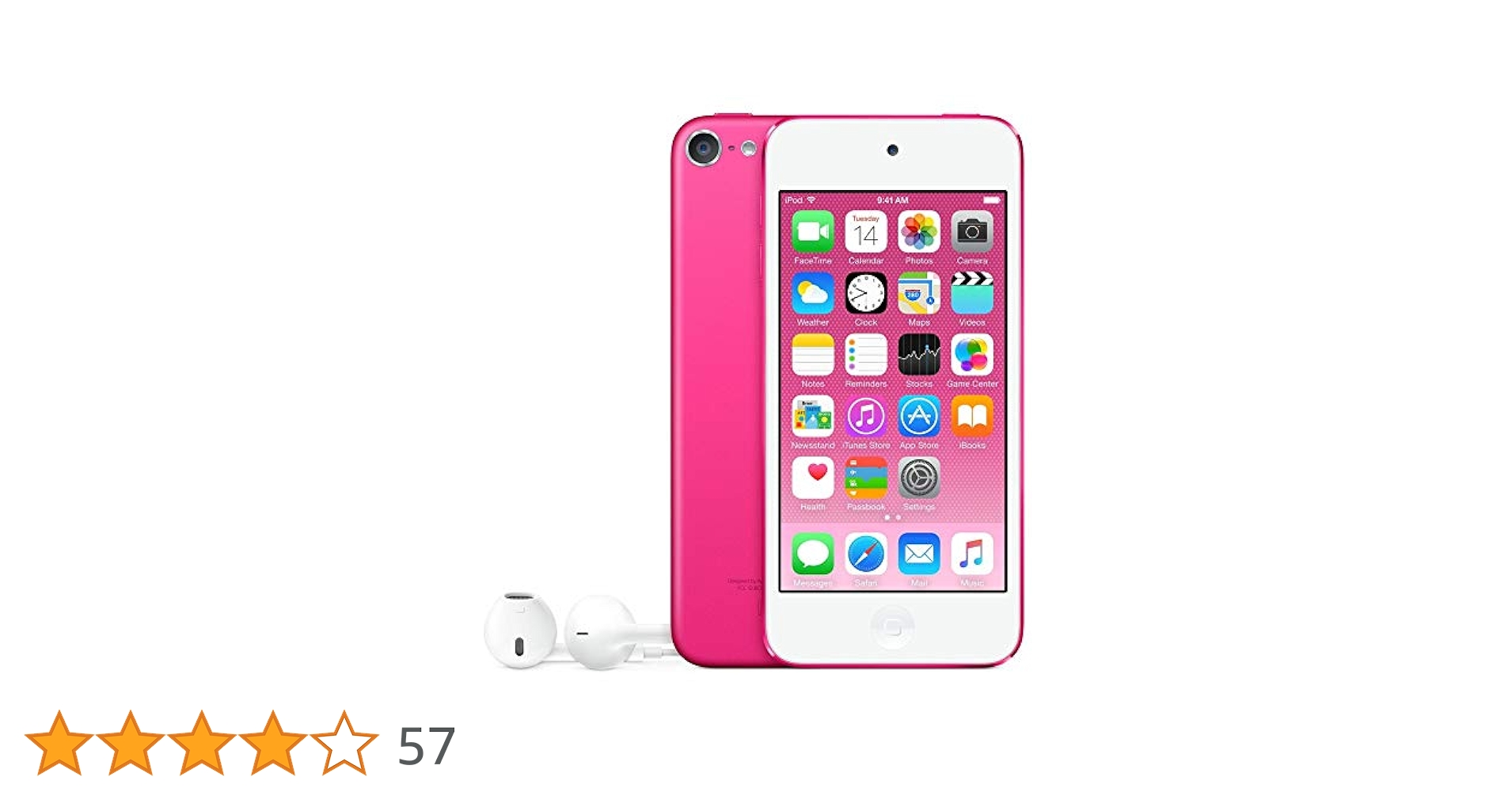 Apple iPod touch (第6世代) 128GB ピンク Pre-Owned Apple iPod Touch 6th Generation 128GB Hot Pink, in