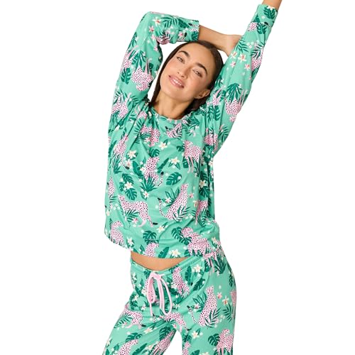 Image of PJ Salvage Women's [Amazon Exclusive] Cloud Jersey Jogger Pajama 2-piece Pj Set