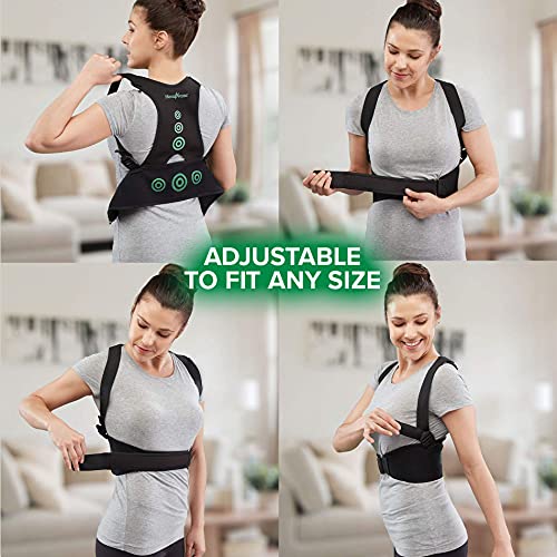 Image of Hempvana Arrow Posture - Fully Adjustable Posture Support & Posture Corrector for Upper Body - Helps Correct Slouching, Text Neck and Hunching Over (S /M)