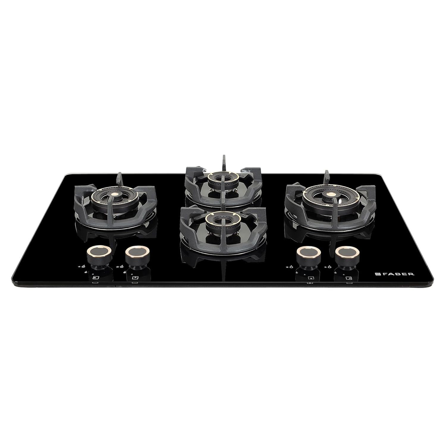 Faber 75Cm 4 Burner Hybrid Hob/Cooktop|Auto Ignition|Brass Burner|Flame Failure Device|Glass Matt Finish|Metal Knob|1Year Comprehensive Warranty,5Year on Glass&Valves|HOB EXPERIA HT754 BR AL AI FFD IN-image-35