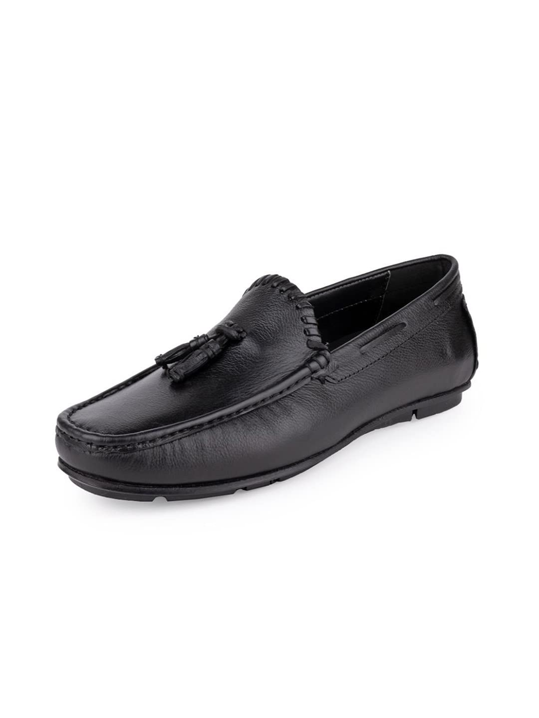ONE8 Select by Virat Kohli Mens Premium Leather Breathable Office/Work/Smart Casuals/Evening/Driving No Lace/Slip-on Loafers/Formal Shoes Black (B0BMQQX5NM) Amazon Price History, Amazon Price Tracker