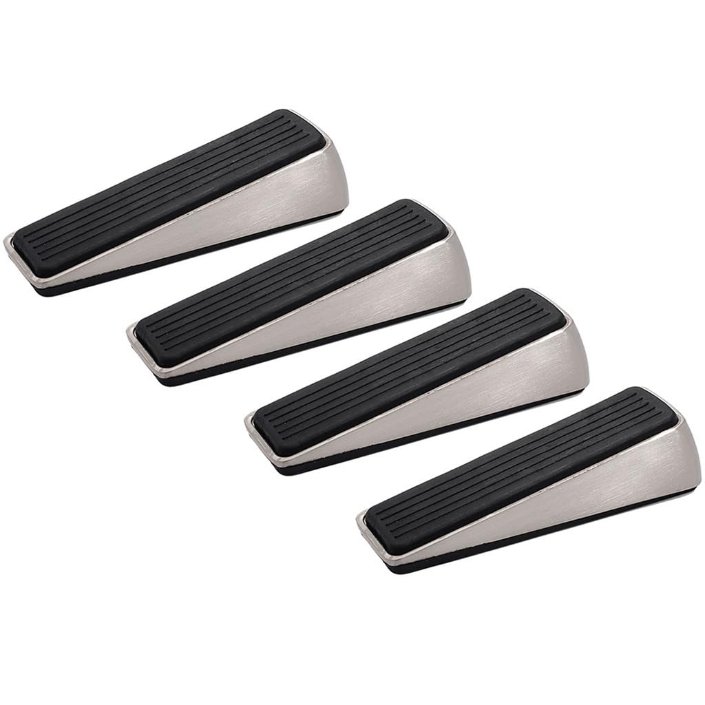 Zhanggl A Door Stop Stopper Holder Home Non-Slip Rubber Fixing,Kitchen Simple Zinc Lloy Splicing,Keep The Open