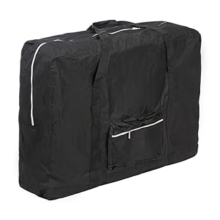 PLUS SANTE - Table de Massage Pliante Professionnelle Livia 2 Plans, Légère et Ergonomique avec Sac de Transport, Confort Optimal (Bois, Noire)