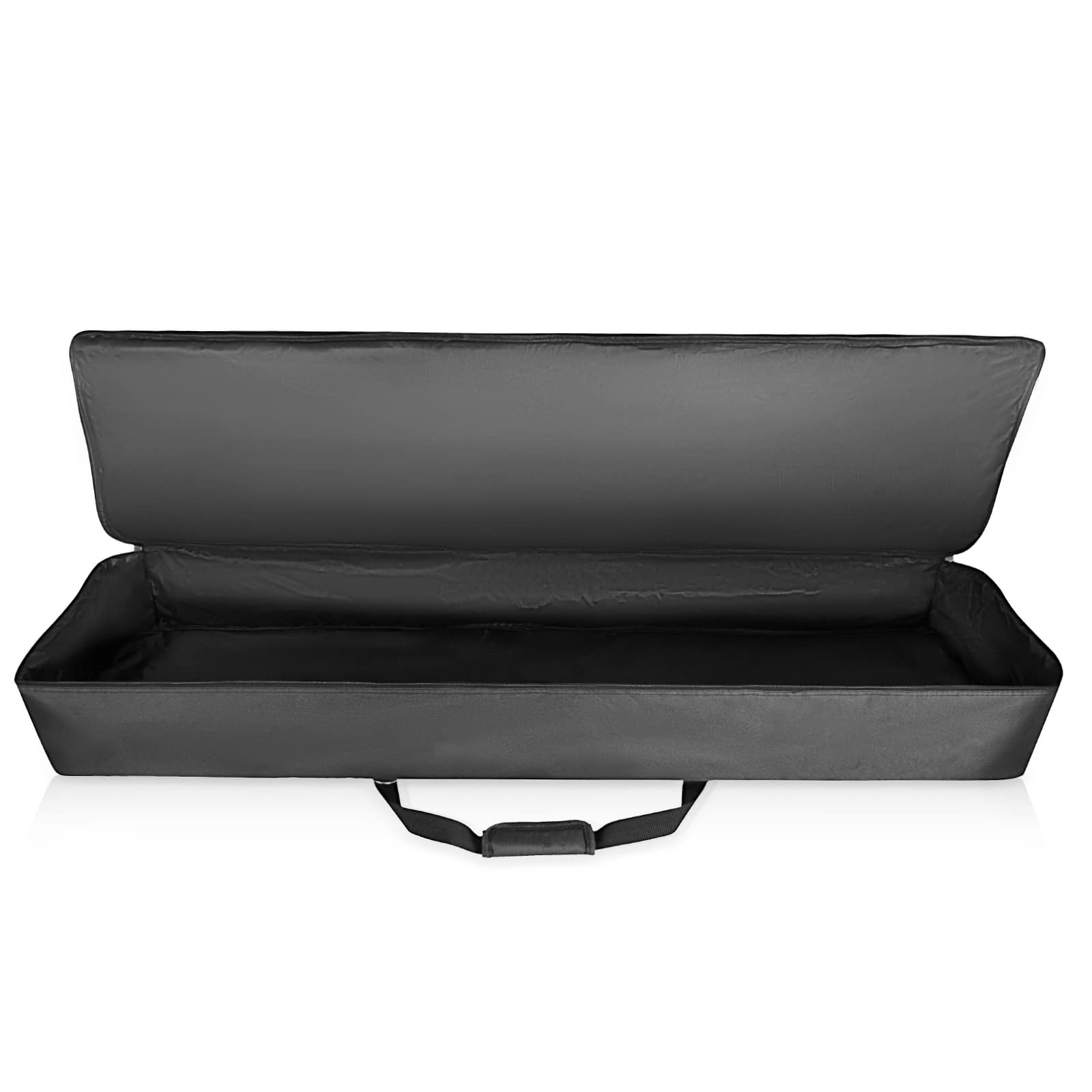AKOZLIN Étui pour Clavier de Piano électrique 49/61/76/88 Touches - Tissu Oxford 600D avec Sangles réglables et 5 Poches pour Accessoires de Clavier