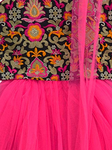 Image of A.T.U.N. (ALL THINGS UBER NICE) Girl's Synthetic Readymade Traditional Wear