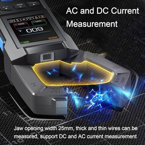 Multímetro Pinza Digital Hilitand con Visualización de Datos, Voltímetro, Medidor de Corriente, Resistencia, Capacitor, NCV y Prueba de Diodo miniatura 3