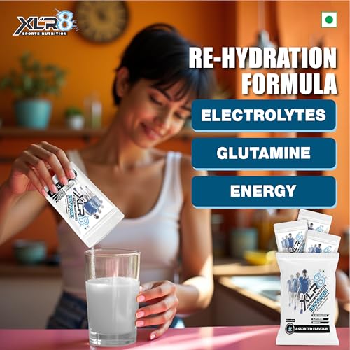 Image of XLR8 Creatine Monohydrate Powder Micronized | Mystic Blue, 100g with Isotonic Energy Drink, Electrolyte Powder (Assorted, 60g) | Pre & Post Workout Supplement | Muscle Growth & Extended Workouts